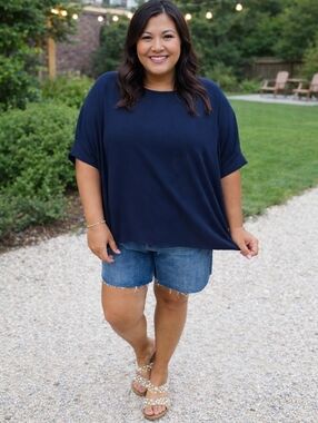 Andree by Unit top, flowy material, relaxed fit, 3X